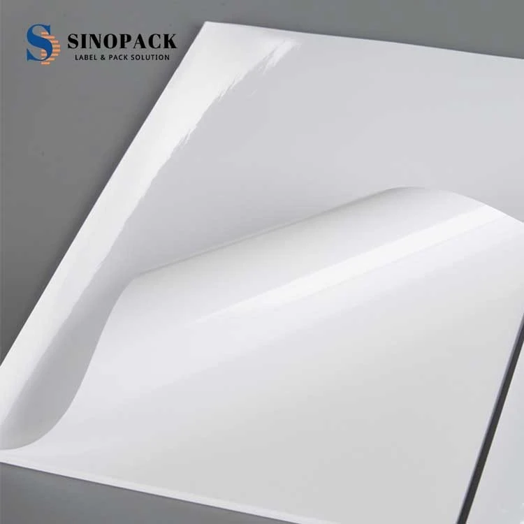 self adhesive white PET